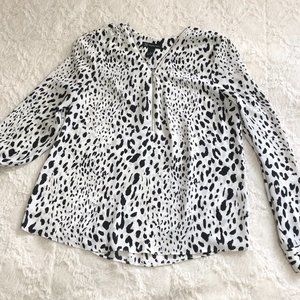 INC Animal Print Blouse